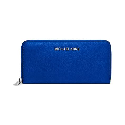 michael kors travel zip around continental wallet electric blue|MICHAEL Michael Kors Specchio Jet Set Zip Around Continental .